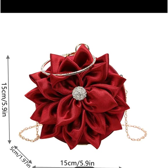 New Flower Design Evening Clutch - Picture 3 of 3